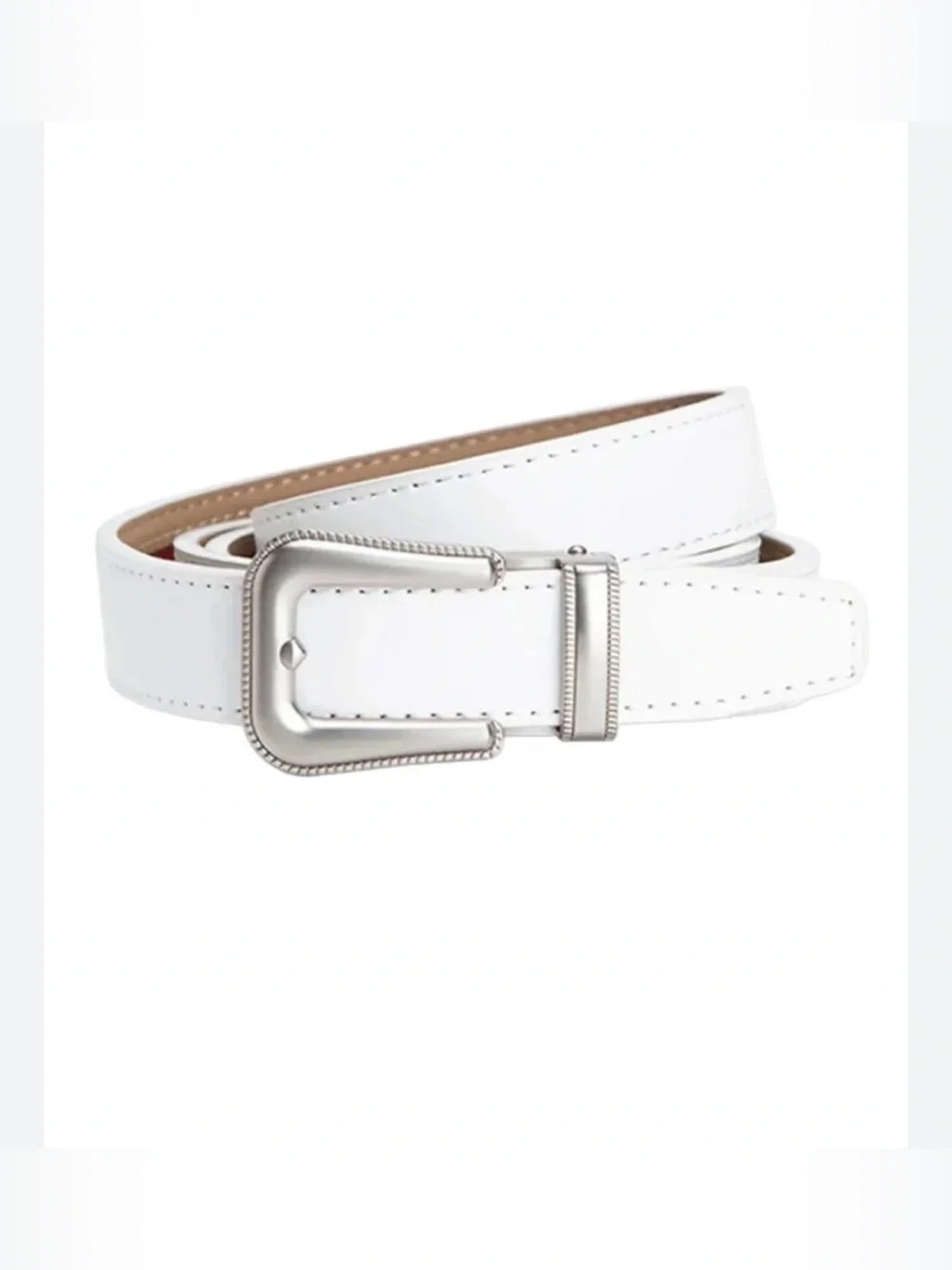 Nexbelt Women’s Dakota Dress Ratchet Belt Size 28 White Leather 1 Inch Wide